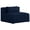 Navy, variant on Meridian Furniture Cube Navy Durable Linen Modular Component