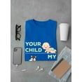 thumbnail image 3 of Your Child My Child Baby Husky Graphic Men Royal Blue T-Shirt, Male Medium, 3 of 4