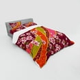 thumbnail image 2 of Ambesonne Flower Bedding Set 4 Pcs, Sakura Blossom Japanese, Queen, Pale Pink Orange, 2 of 2