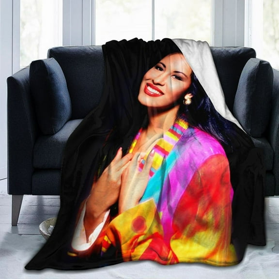 Selena Quintanilla Kids Adults Ultra-Soft Micro Fleece Blanket Throw All Season Fuzzy Lightweight Throw Blankets For Office Company Home Couch Bed Sofa 80"X60"
