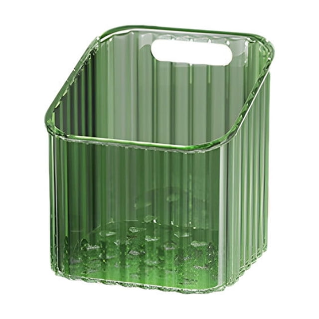 Plastic Garlic And Ginger Storage Basket With Wall Mount Adhesive Backing 10 cm x 10 cm x 11 cm For Kitchen Organization
