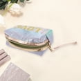 thumbnail image 3 of Unique Bargains 1 Pc Women Portable Sequin Embroidery LOVE Makeup Bag for Vacation PU Blue Green Purple, 3 of 3