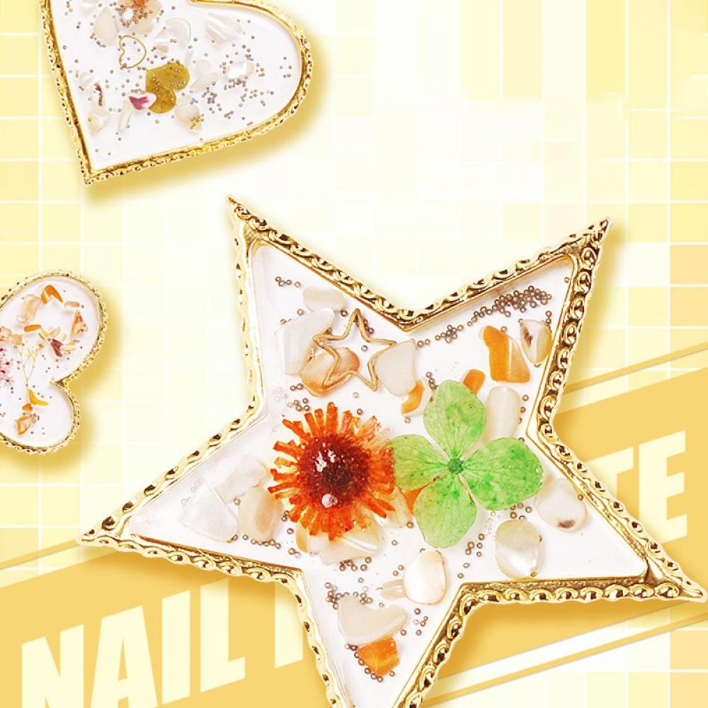 6 Typies New Agate Palette Nail Painting Palette Nail Piece Display Board Nail Tools Showing Shelf Nail Art Tools