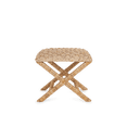 thumbnail image 4 of Canggu X Base Stool Handwoven Water Hyacinth Mahogany Frame Indoor Accent Seating Natural, 4 of 5