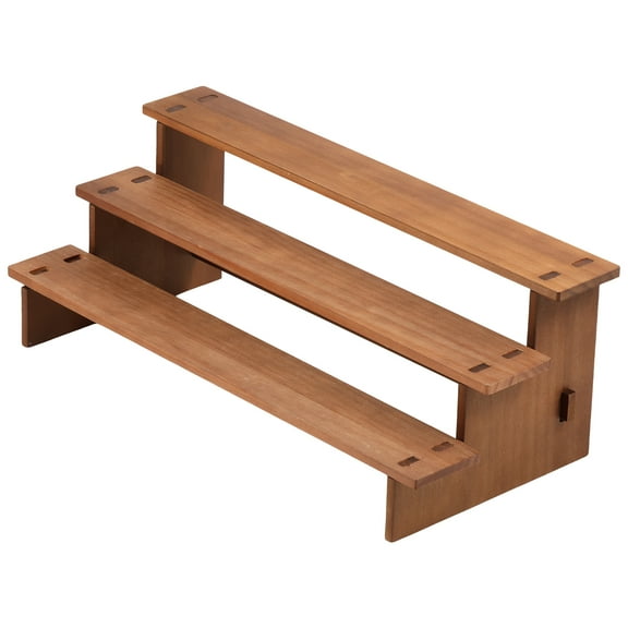 Wood Cupcake Stand 3/4 Layers Wood Display Stand Vintage Cupcake Riser Stand Space Saving Dessert Display Stand Tiered Display Stand Wood Display Rack for Cupcake Collections