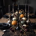 thumbnail image 7 of Cute Ghost Taper Candles, Halloween Spooky Ghost Face Long Stick Candles, Decorative Dinner Candlesticks for Halloween Party Home Table Decor, Black, 7 of 7