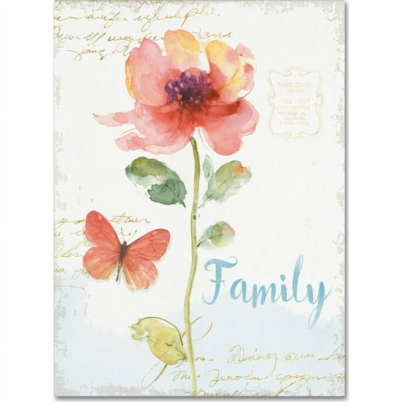 Trademark Fine Art "Rainbow Seeds Floral IX Family" Canvas Art by Lisa Audit