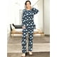 thumbnail image 4 of Pijama Afelpada Mujer Polar Pantalón Sudadera Ropa Invierno Invierno UNITALLA, 4 of 5
