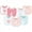 Bunny, variant on Hudson Baby Infant Girl Cotton Terry Drooler Bibs with Fiber Filling, Bunny, One Size