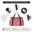 thumbnail image 4 of Disketp valentine day with heart Bolsa de Viaje Tipo Duffle, Bolso de Mano para Fin de Semana para Mujer, Bolsa de Gimnasio Ligera para Hombre, Esencial para Viajes, 4 of 7