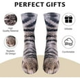 thumbnail image 6 of Funny Socks for Men Women Teens - Fun Animal Cat Paws Socks 3D White Elephant Novelty Gifts for Dad Husband Cute Funky Crazy Socks - Valentine's Christmas Gag Gifts Stocking Stuffers, 6 of 7