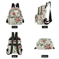 thumbnail image 4 of FORMRS Mini Backpack Purse for Women Travel Daypack Casual Shoulder Bag, Red Floral Pattern, 4 of 7