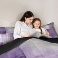 thumbnail image 4 of Homewish Purple Watercolor Gradient Twin Comforter Sets,Retro Geometric Art Bedding Set,Black Reversible,2pcs,1 Comforter and 1 Pillowcase, 4 of 7