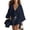 11# Navy, variant on Linen Set Women Summer Spring 3 Piece Lounge Sets Cardigan Matching Tank Tops and Wide Leg Casual Vacation Outfits White XXL