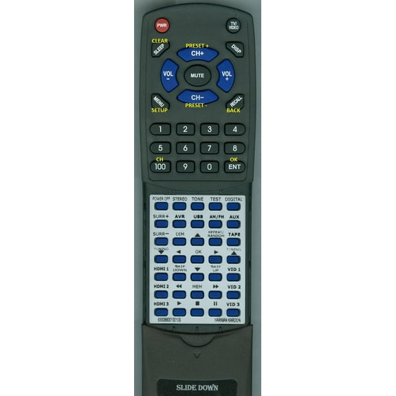 Replacement Remote for HK 8300880010010S, RT8300880010010S, AVR700, AVR70C