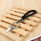 thumbnail image 1 of 4 llaveros de cuero trenzado para hombre, color negro, para llavero transmisor EOTVIA NO, 1 of 3