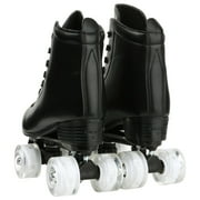 EONROACOO Black Roller Skates for Women Men, Light-up Skates for Girls(Women 8/Men 6.5)