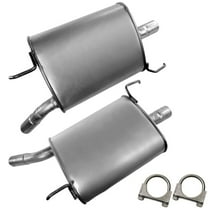 Stainless Steel Left & Right Rear Exhaust Mufflers for 2009–2015 Honda Pilot 3.5L