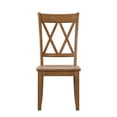 thumbnail image 4 of Weston Home Farmhouse Dining Chair with Cross Back, Set of 2, Oak, 4 of 7
