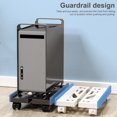 thumbnail image 2 of PC Tower Stand with Wheels under Desk CPU Holder Adjustable Stable Mobile Computer Host Stand for Home Office, 2 of 7