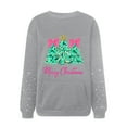 thumbnail image 5 of Kaprioy Sweatshirts For Women Xmas Tree Christmas Graphic Fall Fashion Wimter Clothes Crewneck Pullover Long Sleeve Raglan Top Grey, XXL, 5 of 7