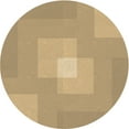 thumbnail image 1 of Ahgly Company Indoor Round Patterned Yellow Orange Area Rugs, 7' Round, 1 of 6