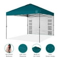 thumbnail image 4 of Best Choice Products 10x10ft Easy Setup Pop Up Canopy, Portable Tent w/ Side Wall, 1-Button Push, Case - Cerulean, 4 of 8