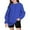 Blue, variant on Girls' Oversized Winter Warm Long Sleeve Hoodie, Casual Crewneck Pullover Sweatshirt for Teens, Fall Fashion Oversized Sweatshirt for Women