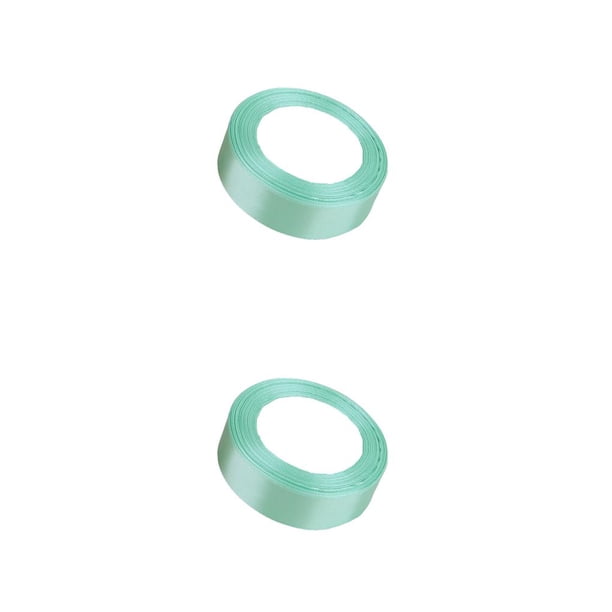 Billuyoard Paquete Cinta Accesorios para manualidades DIY Ancho Cintas de poliéster Verde claro 141 Verde claro 141 2piezas