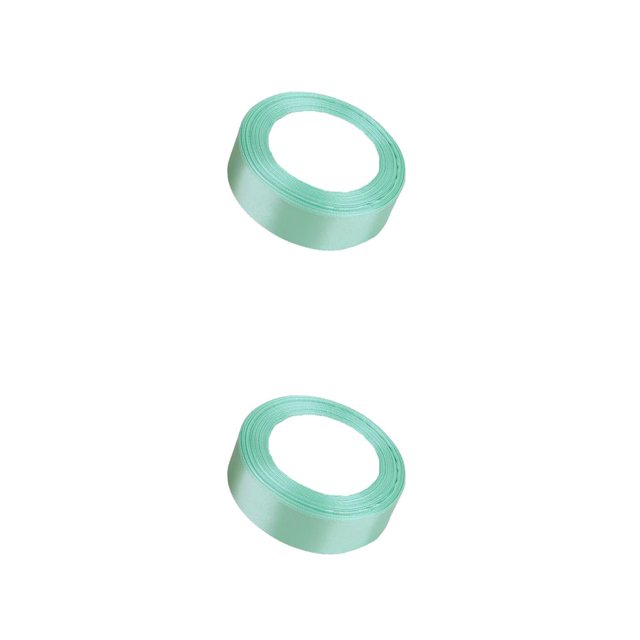 Kearding Paquete de decoraciones de cinta Ropa hecha a mano Suministro de accesorios para manualidades DIY Cintas de poliéster Verde claro 141 Verde claro 141 2piezas