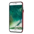 thumbnail image 5 of Mantto for iPhone 8 Plus/7 Plus Back Zipper Wallet Case with Detachable Shoulder Strap,Luxury Metal Buckle Card Slots Shockproof Premium PU Leather Stand Crossbody Phone Case for Women Men,Red, 5 of 13