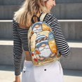 thumbnail image 5 of Lsque Hello Summer Cute Gnome Pattern Canvas Daypack, Durable Backpack, High-quality Versatile Backpack,Vintage Compact Backpack-Small, 5 of 6