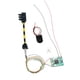 thumbnail image 1 of Señal de tren modelo de ferrocarril con 3 LED, escala N, con placa de circuito controlador de tráfico Poste negro amarillo, 1 of 9