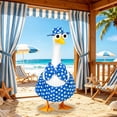 thumbnail image 5 of Ccwuwei Porch Goose Summer Outfit, UV Resistant Goose Accessories with Sunglasses Headwear, 23 in Large Porch Goose Clothes, Outdoor Garden Pool Party Costume Set - Blue, 5 of 7