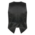 thumbnail image 5 of YONGHS Mens Sequins Vest Jacket Formal Business Wedding Slim Fit Tuxedo Waistcoat Gold XL, 5 of 7
