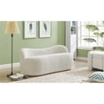 thumbnail image 2 of Flair Cream Boucle Fabric Bench, 2 of 9