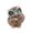 F, variant on RuiJiao Owl Natural Crystal Stone Epoxy Resin Figurines, Collectibles of Colorful Crystal Owl Ornaments, Desktop Decoration for Gifts, Home Decor