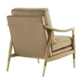 thumbnail image 6 of Modway Langford Performance Velvet Accent Armchair in Taupe Walnut, 6 of 9