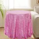 thumbnail image 3 of Round Tablecloth Glitter Wedding Party Centerpiece Glitter Tablecloth 47x47 Inches, Glitter Wedding Tablecloth, Glitter Fabric, Elegant Decor, For Wedding Receptions, Foldable Design,, 3 of 5