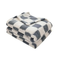 PEIBang Throw Blanket for Couch,Checkered Blanket,Cozy Soft Warm Blankets for Sofa,Bedroom,Living Room,39x59 Inches
