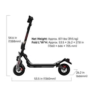 Segway GT3 SuperScooter, 31 mph Max Speed, 45 Miles Max Range, Teens and Adults, Gray, Black