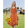thumbnail image 5 of Zeagoo Sleeveless Dress for Women Casual Tank Midi Dress Crew Neck Flowy Dress Aline Tshirt Dress Ethnic Dress Cruise Dress Beach Sundress, 5 of 6