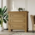 thumbnail image 1 of Commode à 3 Tiroirs pour Chambre, Commode en Bois Brun pour Chambre, Petites Commodes Rustiques Table de Nuit Armoire de Rangement en Bois pour Salon, 1 of 6