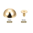 thumbnail image 3 of Unique Bargains 15x7.5mm Vis Retour Rivets Creux Tête Ronde Clous en Cuir Or Ton 8 Pack, 3 of 5