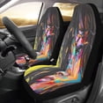 thumbnail image 2 of ZHANZZK Set of 2 Car Seat Covers Watercolor Woman Portrait Universal Auto Front Seats Protector Fits for Car,SUV Sedan,Truck, 2 of 4