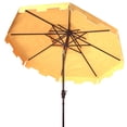 thumbnail image 4 of SAFAVIEH Zimmerman 9' Market Double Top Patio Umbrella, Yellow/White, 4 of 6