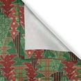thumbnail image 4 of Ambesonne Christmas Window Valance, Tree Pines Swirl Dot, 54" X 18", Dark Coral Dark Green, 4 of 5