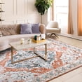 thumbnail image 4 of Ultrug Vintage Rugs Soft Accent Area Rug for Bedroom Living Room Home Decor Carpet,8'x10',Light Orange, 4 of 7