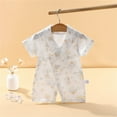thumbnail image 2 of THDHVS Newborn Casual Outfits,Summer Onesies Jumpsuit for Newborn ,Baby Bag Fart Clothes Summer Thin Cotton Belly Protection Baby Jumpsuit Summer Clothes Newborn Clothes White 6-9 Months, 2 of 3