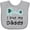 AC-Heather Grey, variant on Inktastic I Love My Daddy Boys or Girls Baby Bib